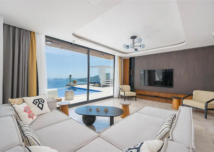 Ultra Luxurious Magnificent Sea View In Kalkan Kalamar Bay Villa Kaş